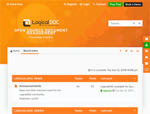 Tablet Screenshot of forums.logicaldoc.com